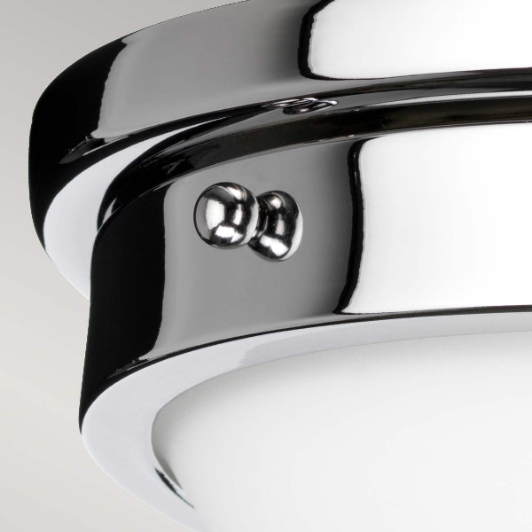 Gravity 2-lichts plafondlamp - Gepolijst chroom der Firma Elstead