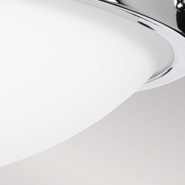 Gravity 2-lichts plafondlamp - Gepolijst chroom der Firma Elstead