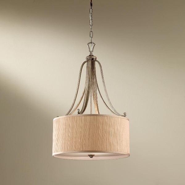 Abbey 3 hanglamp - Silver Sand der Firma Elstead