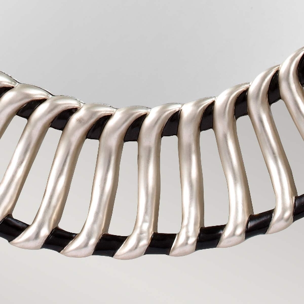 Cosmo-spiegel - Zwart/Zilver der Firma Elstead