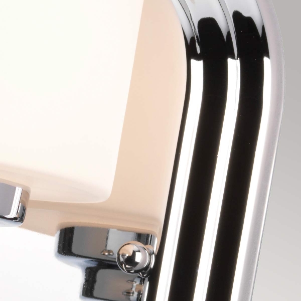 Malibu 1 wandlamp - Gepolijst chroom der Firma Elstead