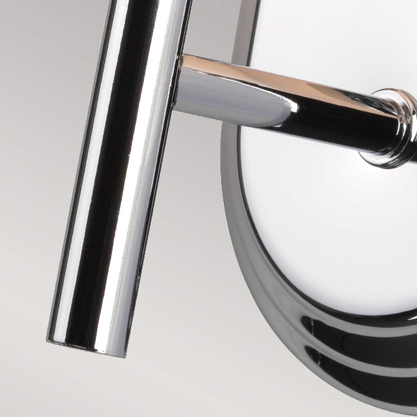 Malibu 1 wandlamp - Gepolijst chroom der Firma Elstead