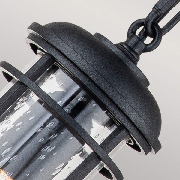 Lighthouse 1 Light Kleine Ketenlantaarn - Structuurzwart der Firma Elstead