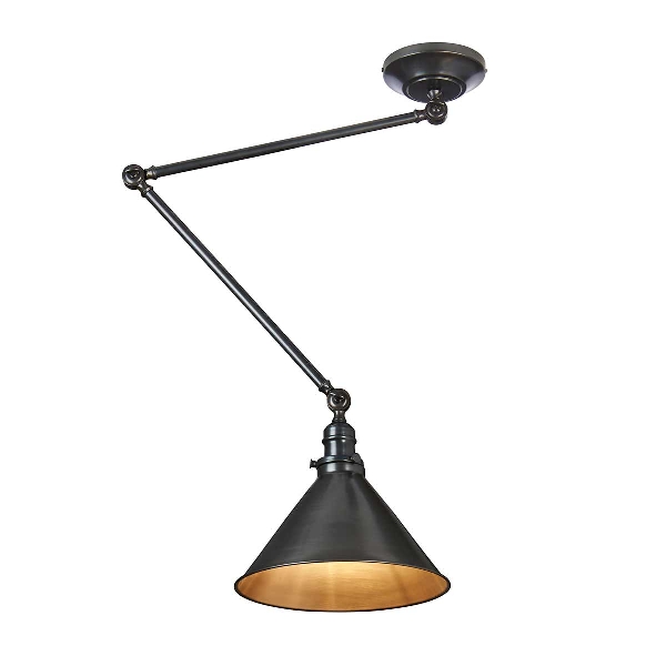 Provence 1 lichte wandlamp/hanglamp - oudbrons der Firma Elstead