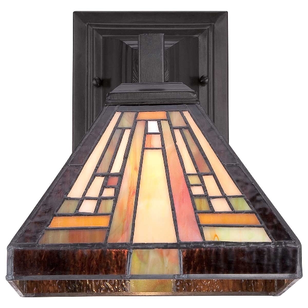 Stephen 1 lichte wandlamp - Vintage Brons der Firma Elstead