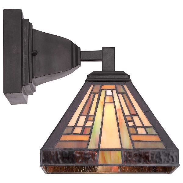 Stephen 1 lichte wandlamp - Vintage Brons der Firma Elstead
