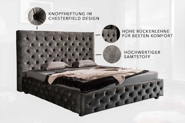 Bett PARIS CHESTERFIELD der Firma Casa Élite